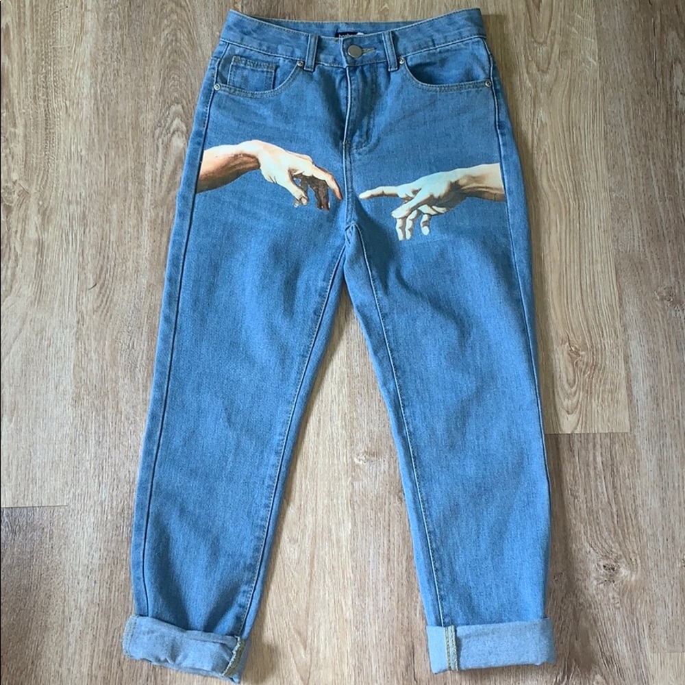 Hand done Michelangelo jeans